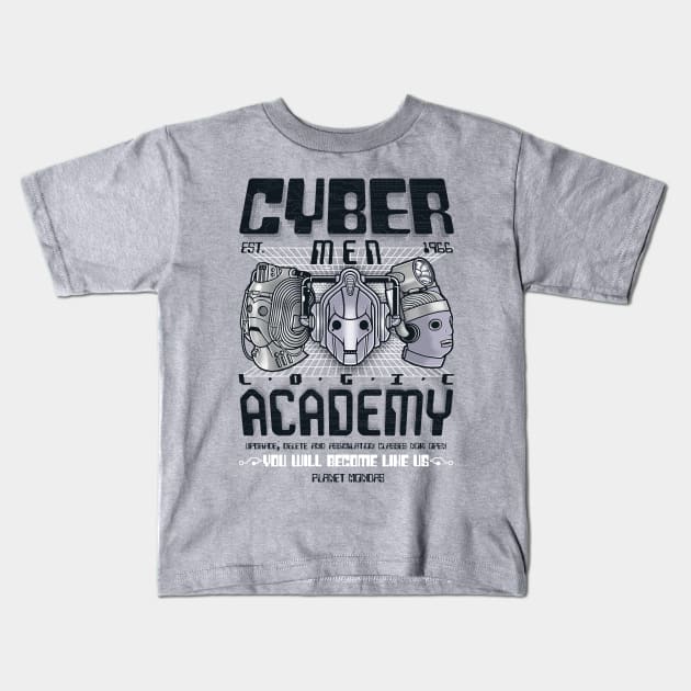 Cybermen Academy Kids T-Shirt by Arinesart